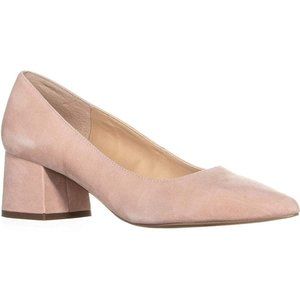 Franco Sarto "Callan" Nude Suede Heels/Pumps